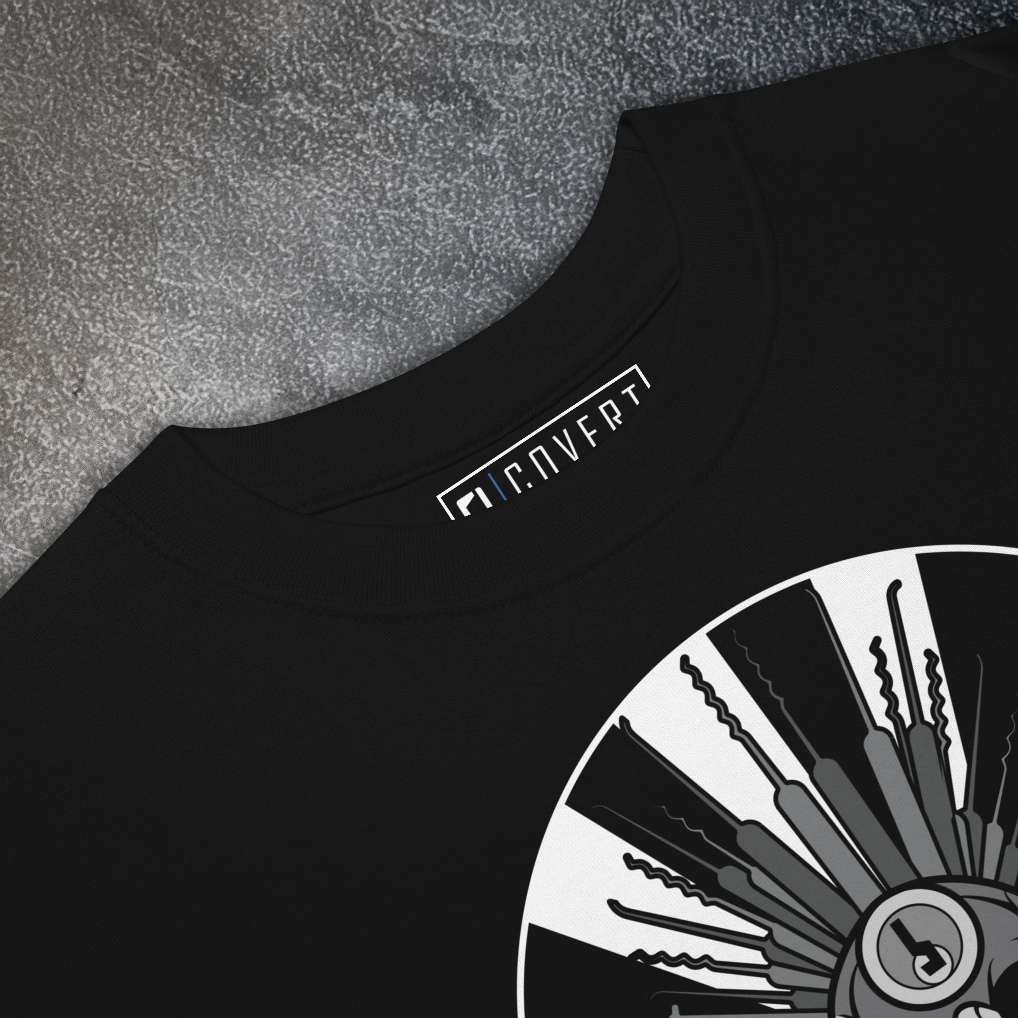 Aztec Black & White Premium T-Shirt - Image 3